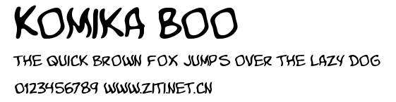 Komika Boo.ttf字體轉換器圖片