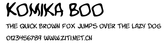 Komika Boo.ttf字體轉換器圖片
