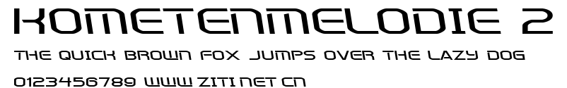 Kometenmelodie 2.ttf字體轉換器圖片