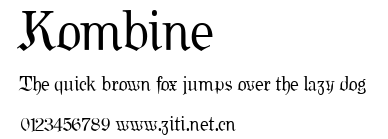 Kombine.ttf字體轉換器圖片