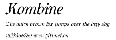 Kombine.ttf字體轉換器圖片