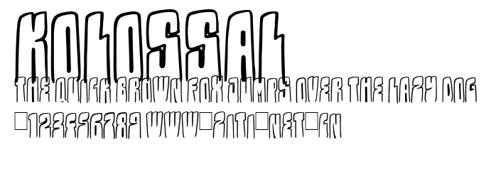 Kolossal.ttf字體轉換器圖片