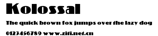 Kolossal.ttf字體轉換器圖片