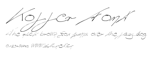 Koller Font.ttf字體轉換器圖片