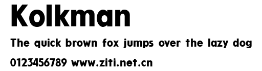 Kolkman.ttf字體轉換器圖片