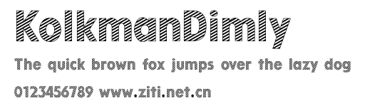 KolkmanDimly.ttf字體轉換器圖片
