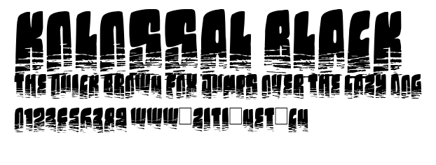 Kolossal black.ttf字體轉換器圖片