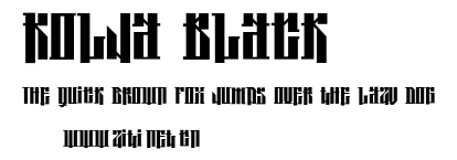 Kolja Black.ttf字體轉換器圖片