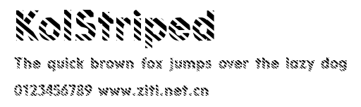 KolStriped.ttf字體轉換器圖片