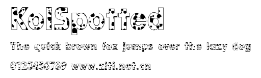 KolSpotted.ttf字體轉換器圖片