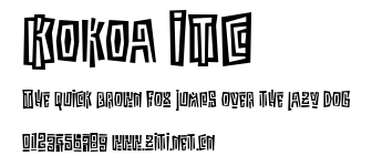 Kokoa ITC.ttf字體轉換器圖片