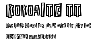 KokoaITC TT.ttf字體轉換器圖片