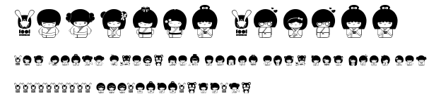 Kokeshi Kawaii.ttf字體轉換器圖片
