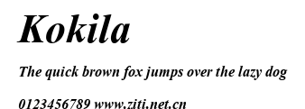 Kokila.ttf字體轉換器圖片