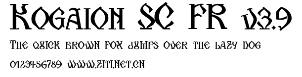 Kogaion SC FR v3.9.ttf字體轉換器圖片