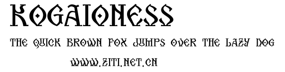 KogaionESS.ttf字體轉換器圖片