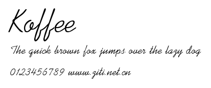 Koffee.ttf字體轉換器圖片