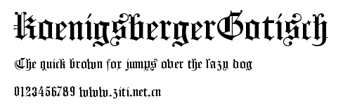 KoenigsbergerGotisch.ttf字體轉換器圖片
