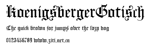 KoenigsbergerGotisch.ttf字體轉換器圖片