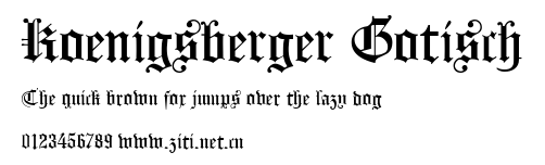 Koenigsberger Gotisch.ttf字體轉換器圖片