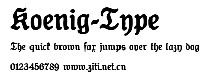 Koenig-Type.ttf字體轉換器圖片