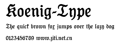 Koenig-Type.ttf字體轉換器圖片