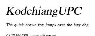 KodchiangUPC.ttf字體轉換器圖片