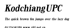 KodchiangUPC.ttf字體轉換器圖片