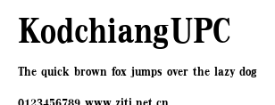KodchiangUPC.ttf字體轉換器圖片