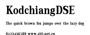 KodchiangDSE.ttf字體轉換器圖片