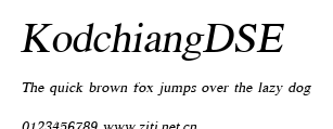 KodchiangDSE.ttf字體轉換器圖片