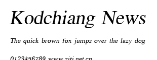 Kodchiang News.ttf字體轉換器圖片