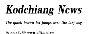 Kodchiang News.ttf字體轉換器圖片