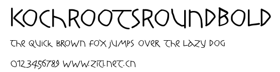 KochRootsRoundBold.ttf字體轉換器圖片