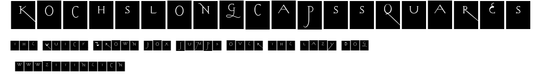 KochsLongCapsSquares.ttf字體轉換器圖片