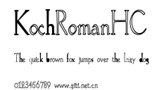 KochRomanHC.ttf字體轉換器圖片