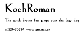 KochRoman.ttf字體轉換器圖片
