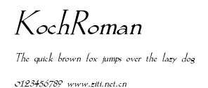 KochRoman.ttf字體轉換器圖片