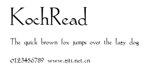 KochRead.ttf字體轉換器圖片