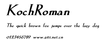 KochRoman.ttf字體轉換器圖片