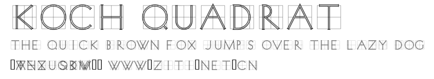 Koch Quadrat.ttf字體轉換器圖片
