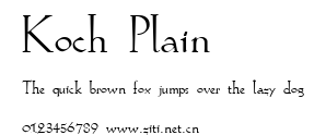 Koch Plain.ttf字體轉換器圖片