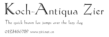 Koch-Antiqua Zier.ttf字體轉換器圖片