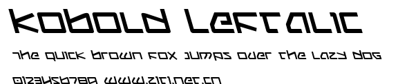 Kobold Leftalic.ttf字體轉換器圖片
