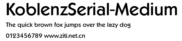 KoblenzSerial-Medium.ttf字體轉換器圖片