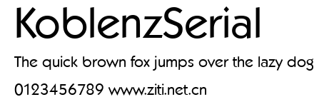 KoblenzSerial.ttf字體轉換器圖片