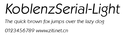 KoblenzSerial-Light.ttf字體轉換器圖片