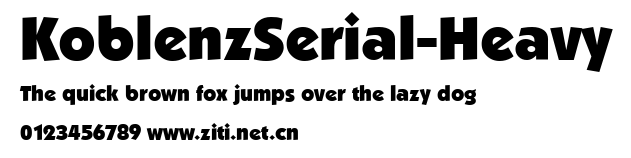 KoblenzSerial-Heavy.ttf字體轉換器圖片