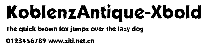 KoblenzAntique-Xbold.ttf字體轉換器圖片
