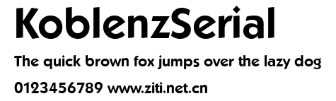 KoblenzSerial.ttf字體轉換器圖片